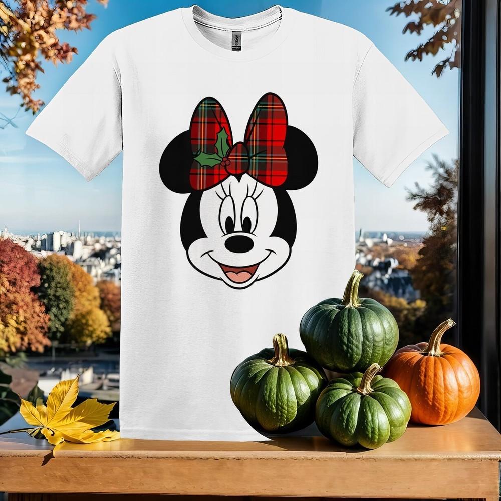 

Minnie Mouse Christmas Bow T-shirt Kids Hoodie Men Women Unisex Tshirt SX199 2XL