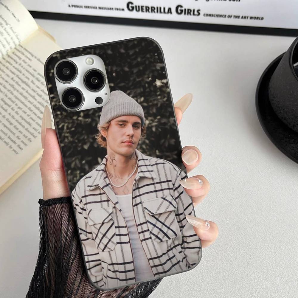Sänger Justin B-Bieber Handyhülle Für IPhone 11 12 13 14 15 16 17 Pro Max PLUS Pro Wave Wellige Silikonhülle