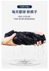 Split curved knife straight leg jeans for women, new season retro denim blue loose wide leg pants