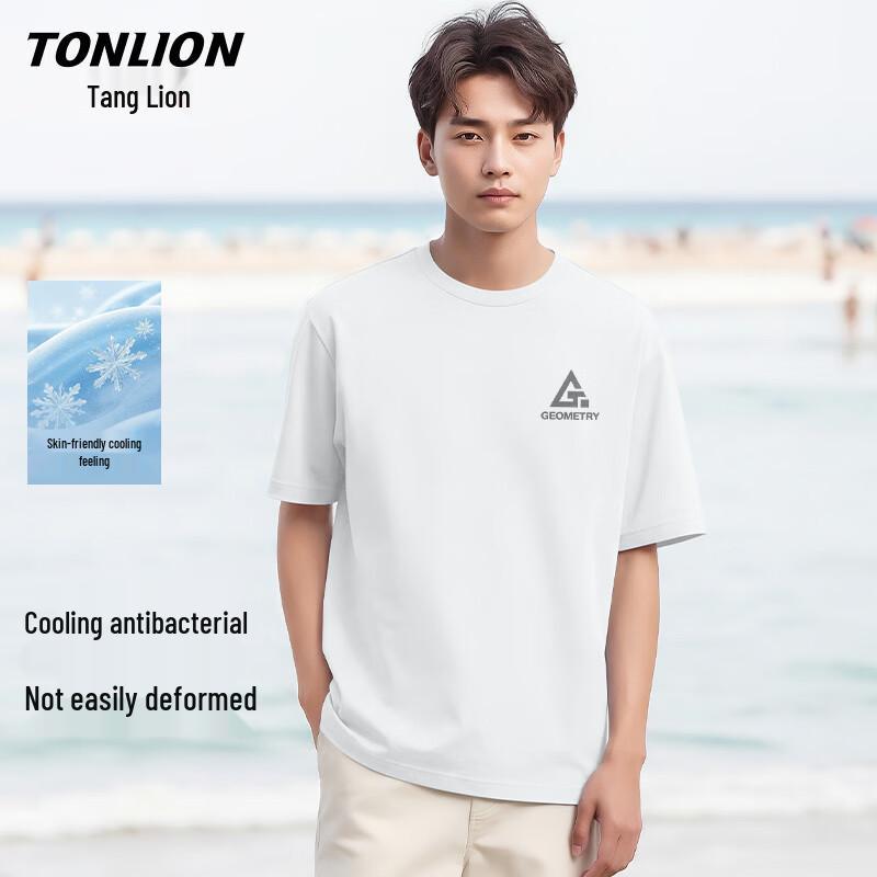 TonLion Men's Double-Sided Cooling T-Shirt