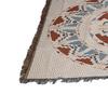 Vintage Sofa Towel Tablecloth Double Layer 2 Colors 4 Sided Tassels Rectangle Tassel Tablecloth for