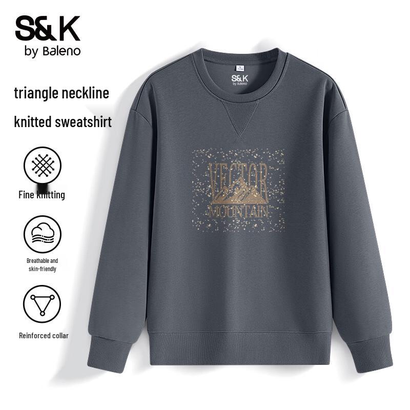 Baleno S&K Series Men's Trendy Loose Fit Crewneck Sweatshirt