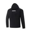 Li Ning Table Tennis Series Sports Casual Simple Letter Hooded Cotton Jacket Unisex Jacket Black AJMV155-1