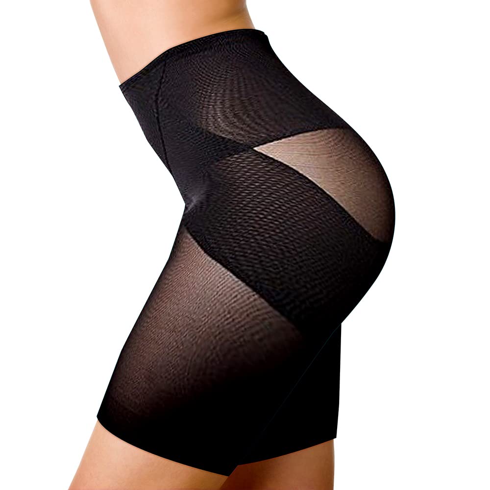 Pelvic high tummy for women [PIQUE FIT] girdle, shapewear, waist, tuck, firming, hip-up shorts, (L-LL, black)