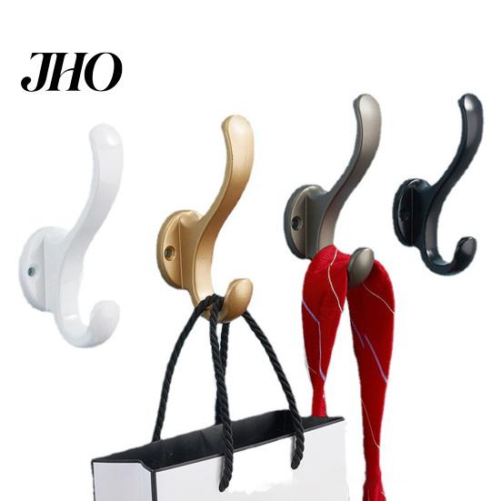 Coat Hook 1 Set Storage Multifunctional Waterproof Smooth Edge with Screws Solid Color Space Saving Handbag Hat Household Supplies