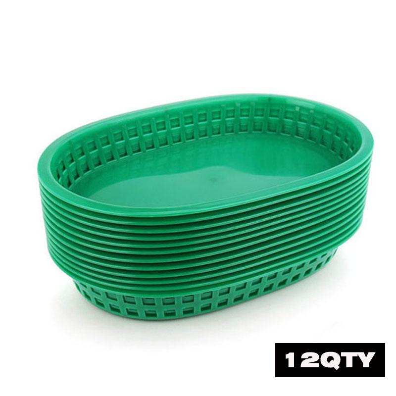 

12 шт. подносов для фаст-фуда и 24 шт. клетчатой вощеной бумаги для гамбургеров, картофеля фри, бумажных тарелок, принадлежности для ресторана