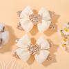 Girls Headgear Love Hair Accessories Cute Girls Hairpin Card Pink Polka Dot Bow Cartoon Hairpin 5289