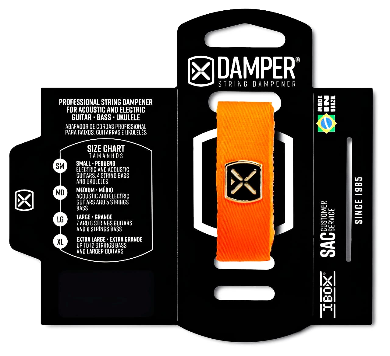 

Струногаситель для гитары Damper MD Guitar/Bass/Acoustic - (Оранжевый полиэстер)