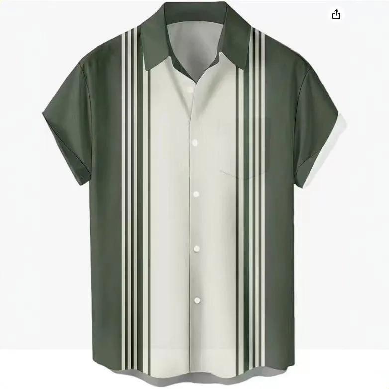 202 Summer Men's Short Sleeve Lapel Hawaiian