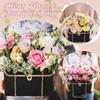 1-10PCSHandbag Valentine's Day Flower Packaging Bag Rectangular Gift Bag Creative Bouquet Sachet Boxes for Wedding GiftPackaging