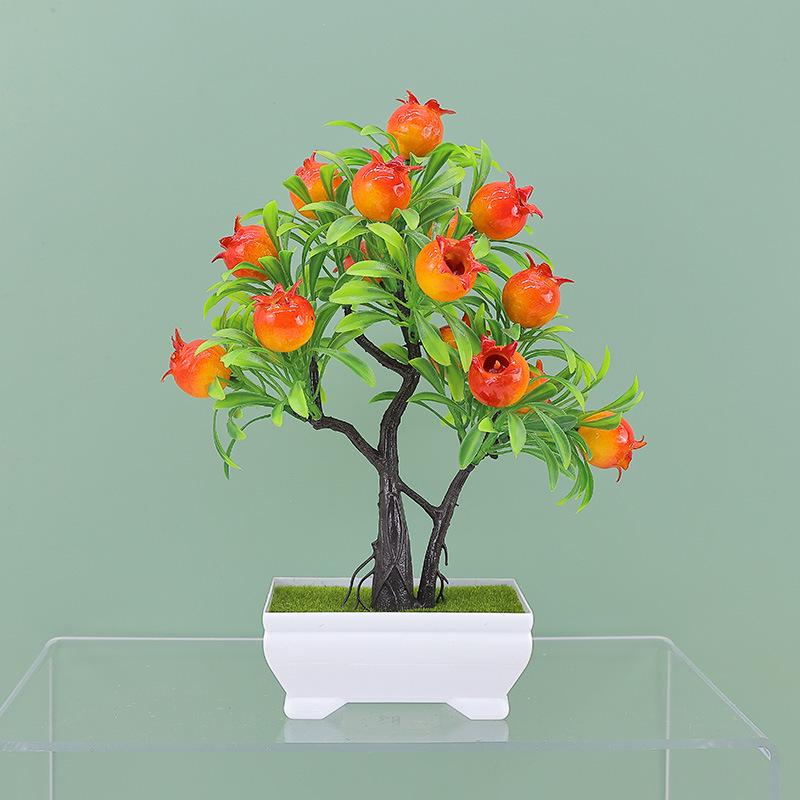 Artificial Bonsai Indoor Home Decoration with Fruit Details