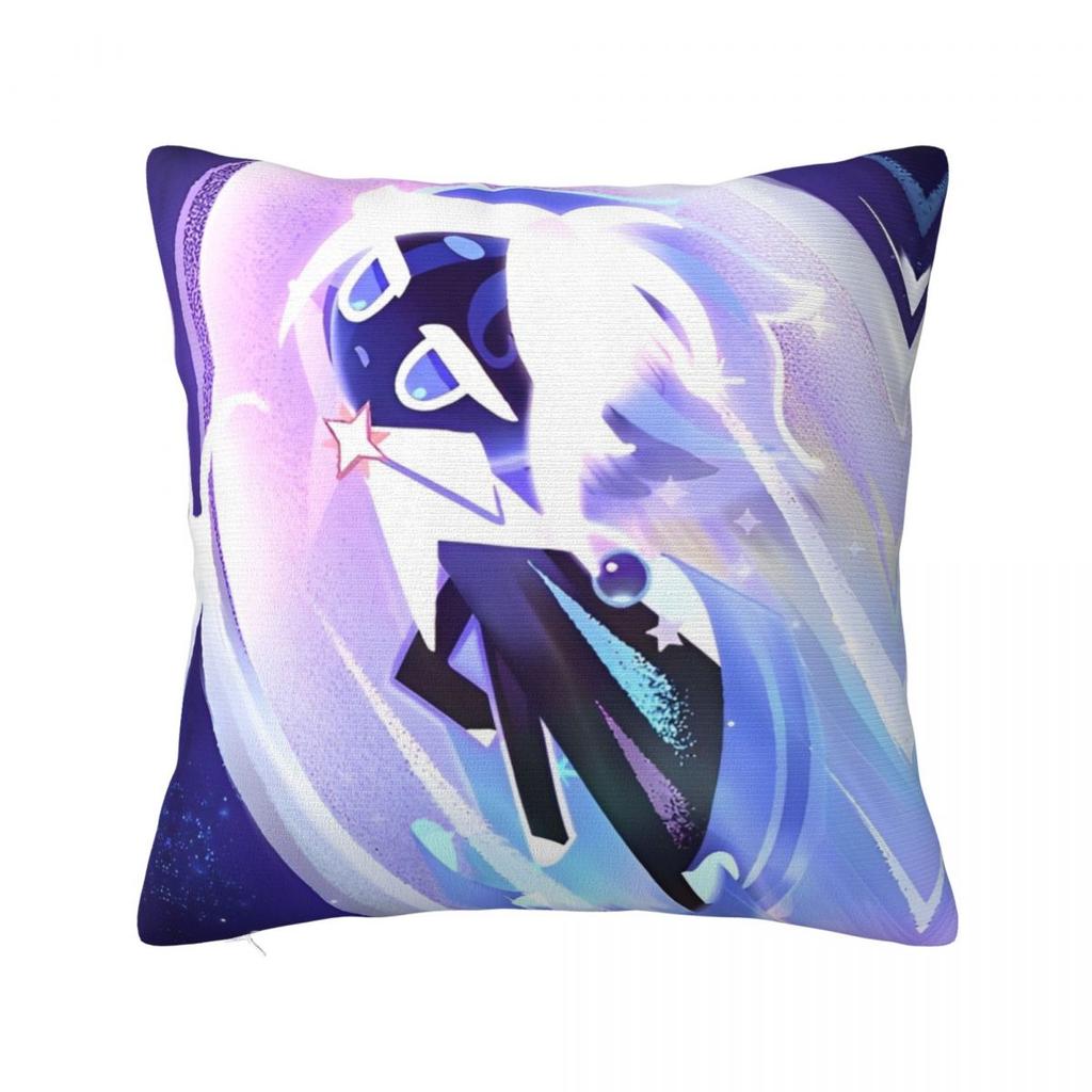 Black Pearl Cookie Pillow Case Cookie Run Kingdom Cushion Covers Customized Polyester Decor Pillowcover for Home 4545cm