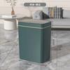 Smart Bathroom Trash Can Automatic Bagging Electronic Trash Can White Touchless Narrow Smart Sensor Garbage Bin Smart Home