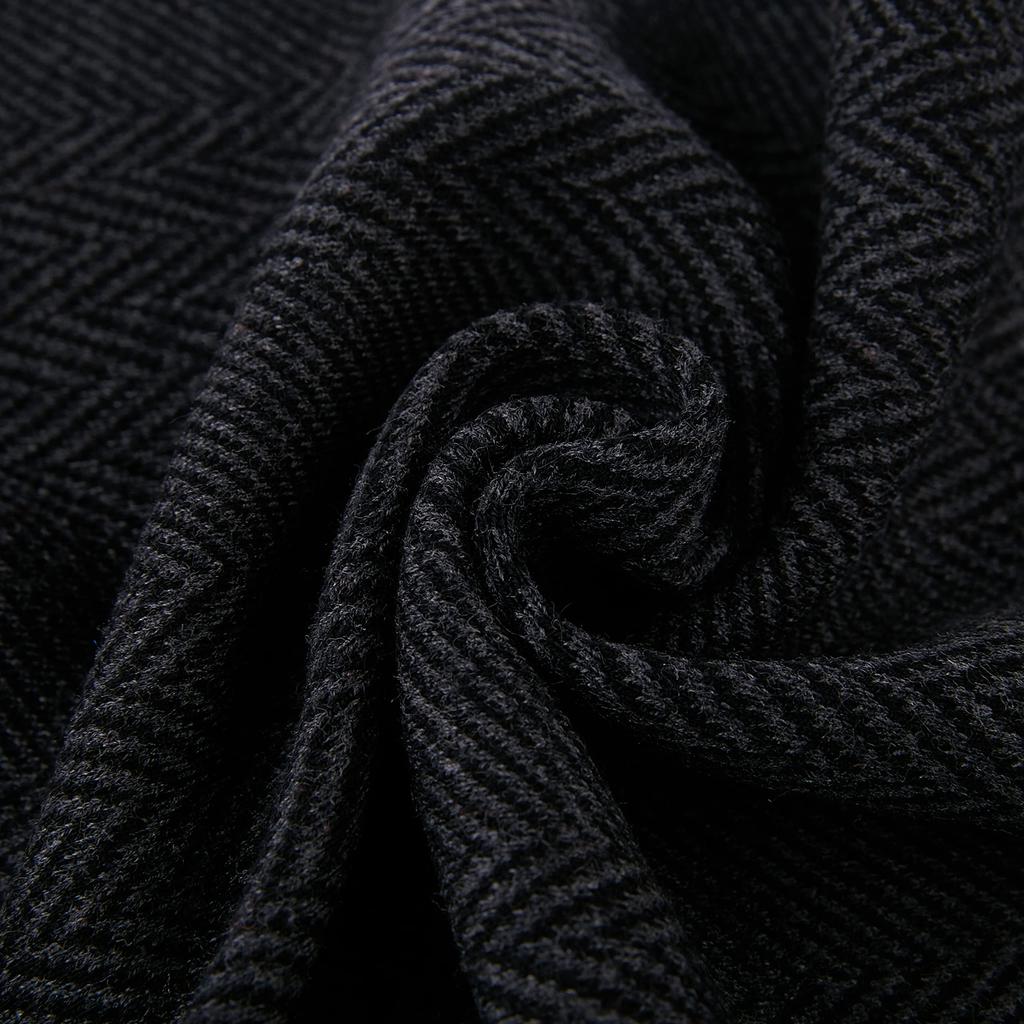 [YOUMMY] Men's Patterned Scarf Warm, Business-Style, Thick, Oversized