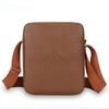 Casual PU Leather Crossbody Bag For Men Solid Color Large Capacity Shoulder Bag Multi-pocket Zipper Business Messenger Bag
