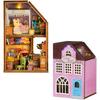 Cuteroom Dollhouse Kit with Miniature Furniture for Kids Indoor Play Gift for Girls