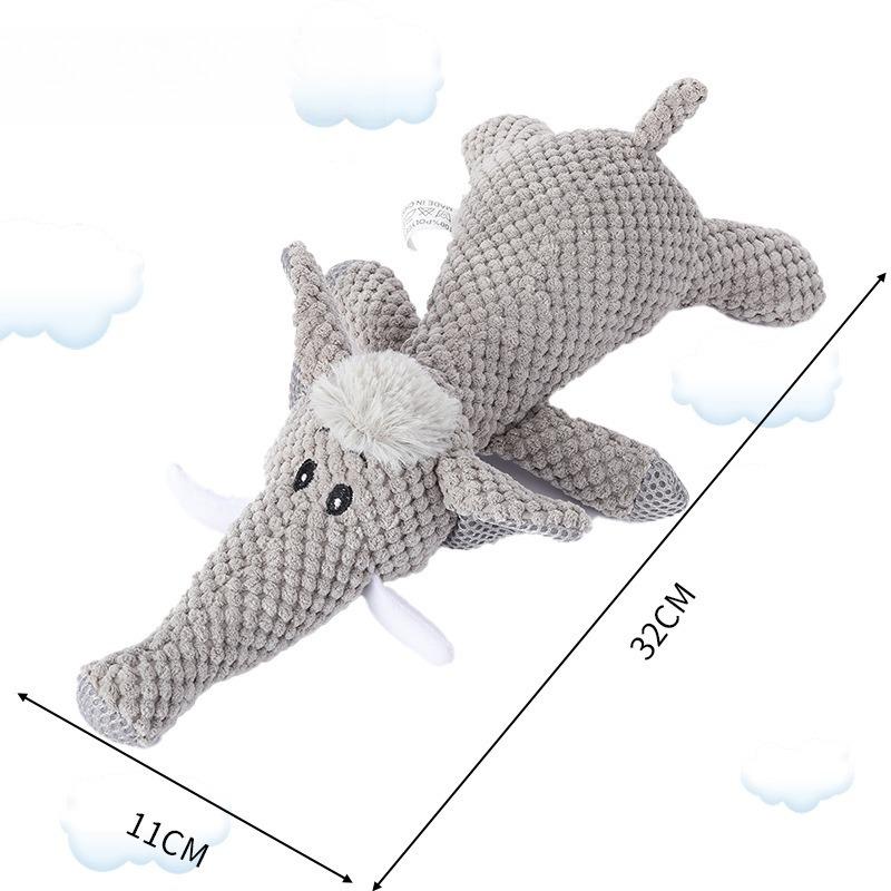 Plush Cartoon Puppy Dog Toy Teeth Grinding Pet Products Dog Accessories Pet Dog Chew Squeak Toys for Small Dogs Lion Wolf