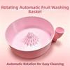 Self Rinsing Automatic Fruit Wash Bowl Quick Drain Berry Rinse Basin  Strawberries
