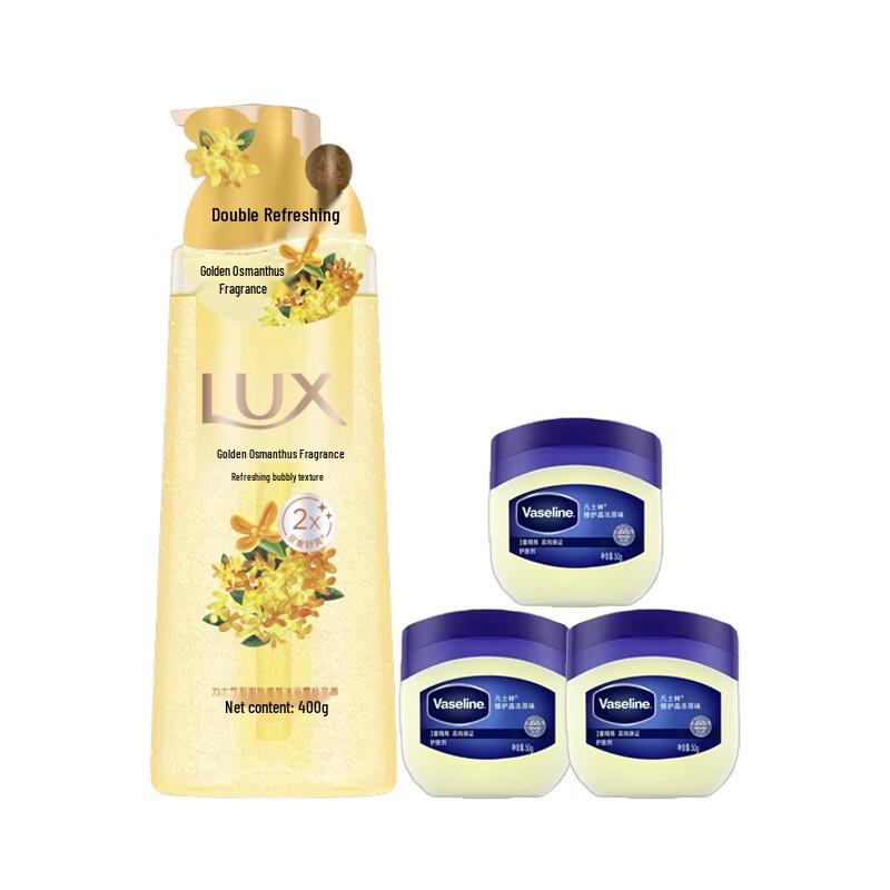 

Lux Osmanthus Scented Body Wash & Vaseline Repairing Jelly Bundle