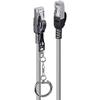 Câble Réseau Sécurisé Cat.6A S/FTP LSZH, Gris, 0.3m