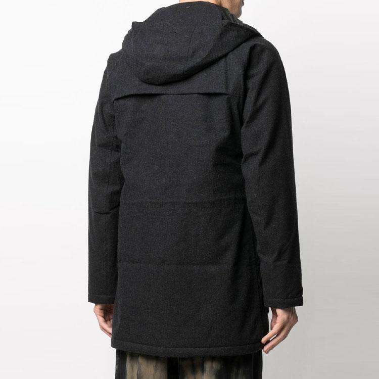 Y-3 FW21 Ensfarvet Hetteparka Herre Yttertøy Svart GK4819