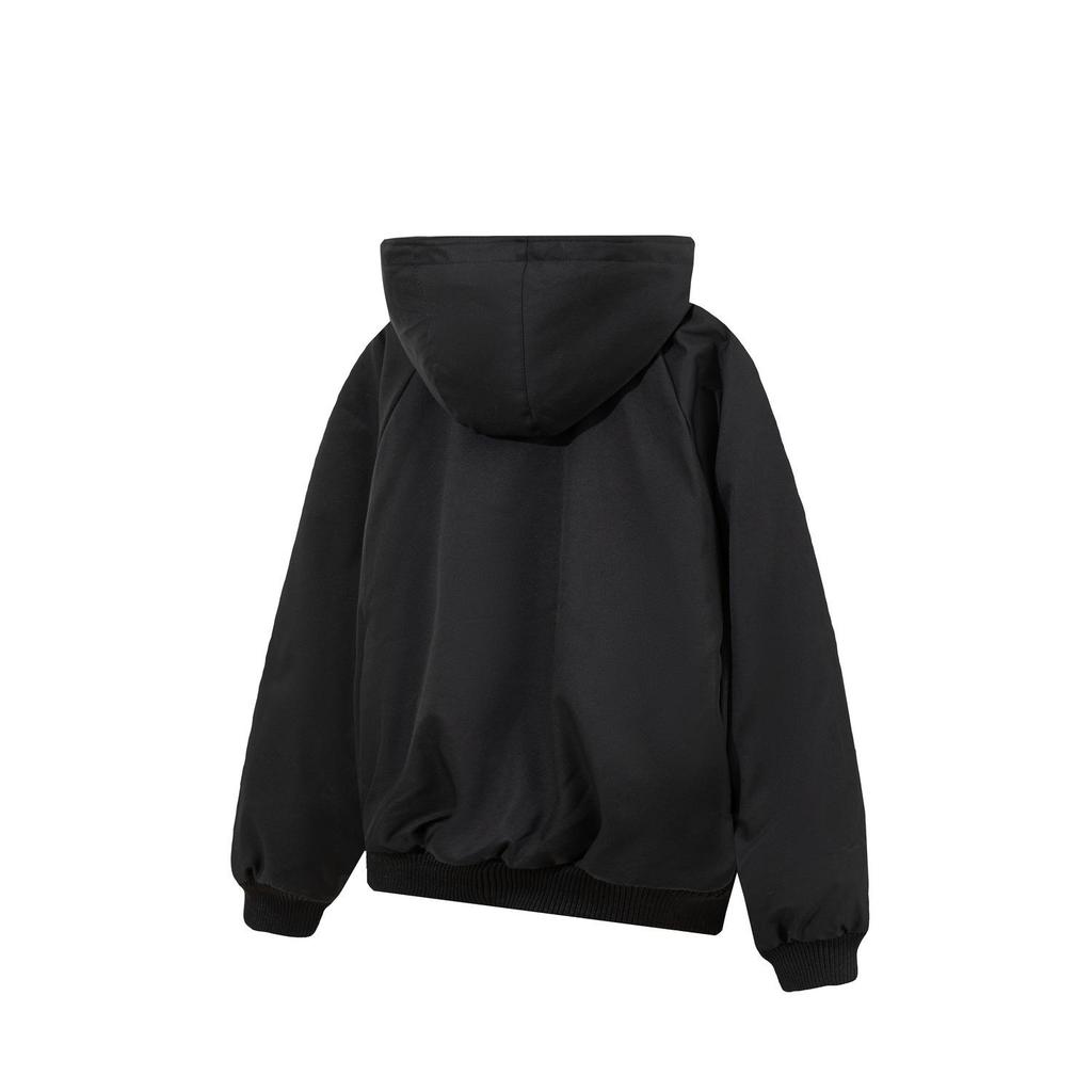 Unisex Wendbare Baumwolljacke mit Fleecefutter und Kapuze - Winter-Essential