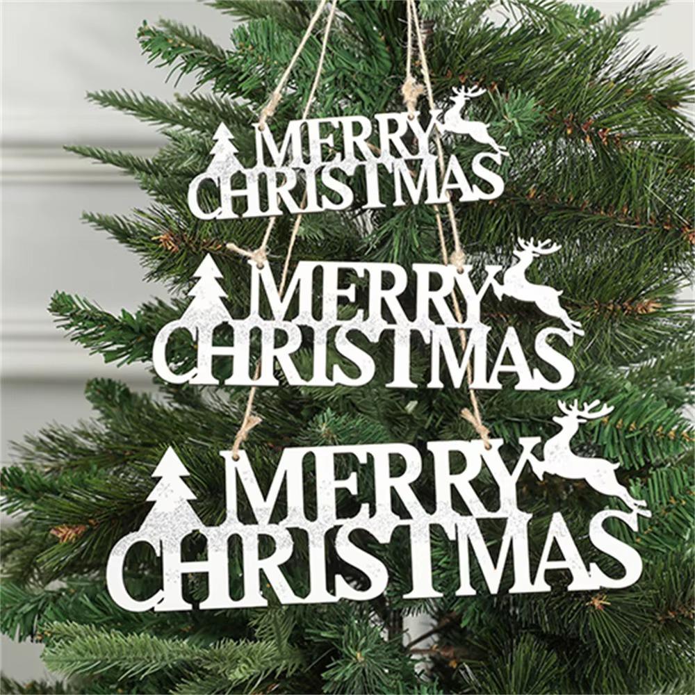 Wzór Łosia Świąteczny Wisiorek z Angielską Literą Rękodzieło Zawieszka na Choinkę Bar