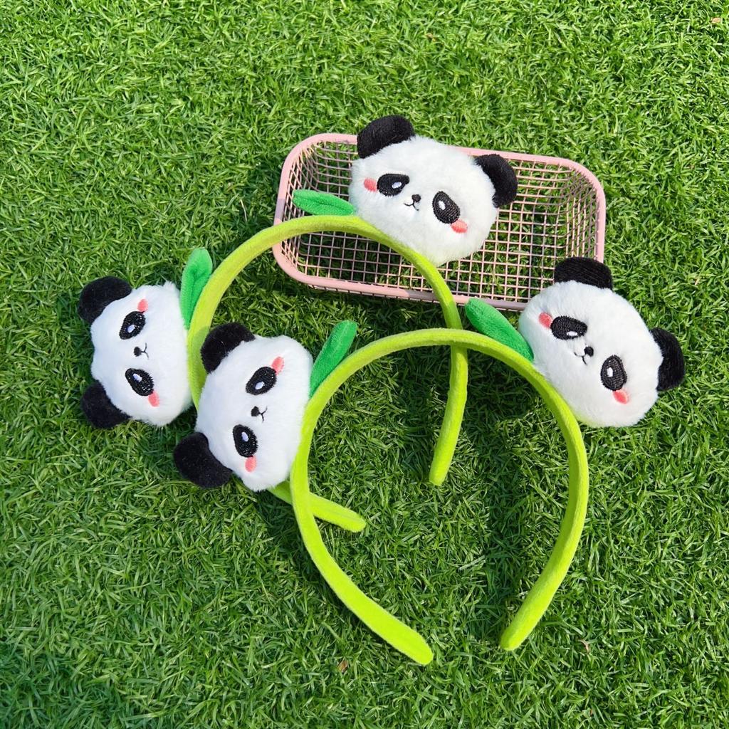Universal giant panda hair band three-dimensional panda hair accessories doll hair pin face washing sweet panda hair pin