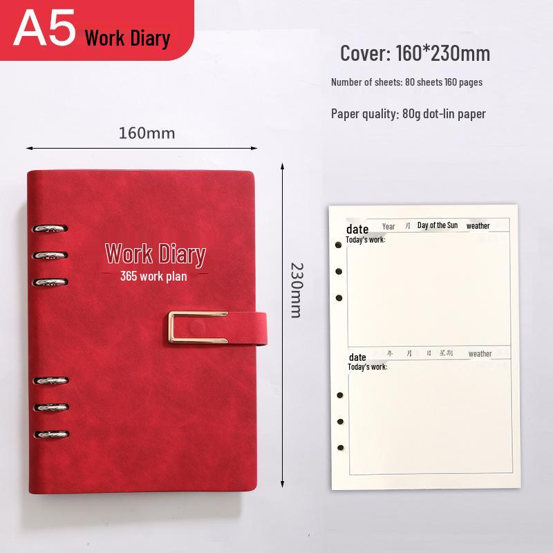A4 Work Log & Meeting Minutes Book with Custom Printing for Office or Construction Use
