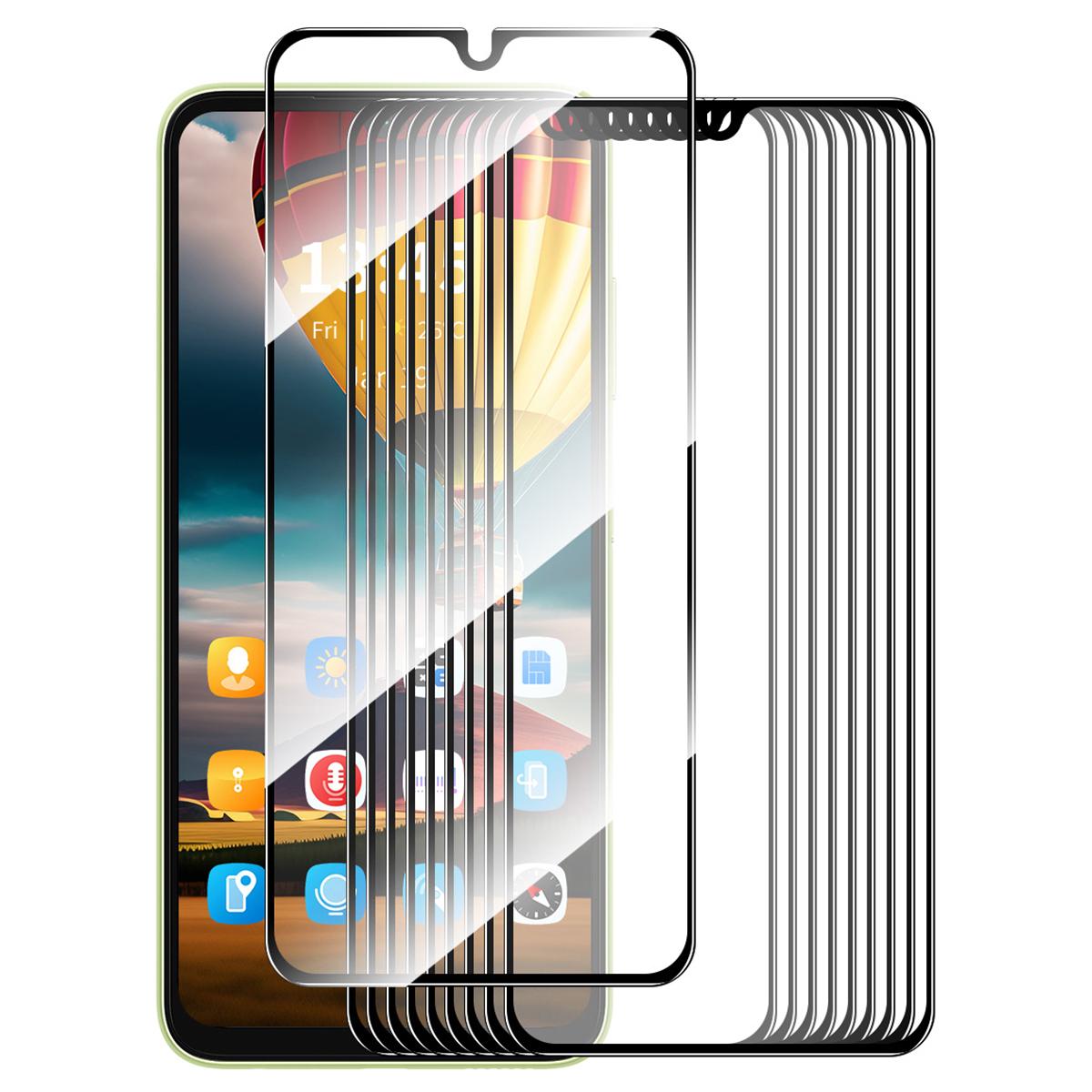 

ENKAY HAT PRINCE 10Pcs For Samsung Galaxy A06 4G/A06 5G Screen Protector Full Glue Silk Printing Complete Covering Type A