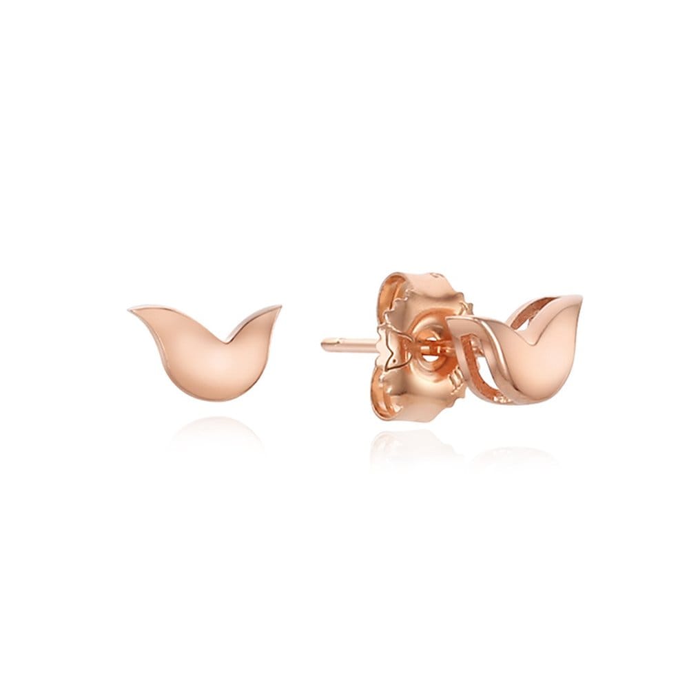 Bold Tulip Pink Silver Earrings Tessvp11408S