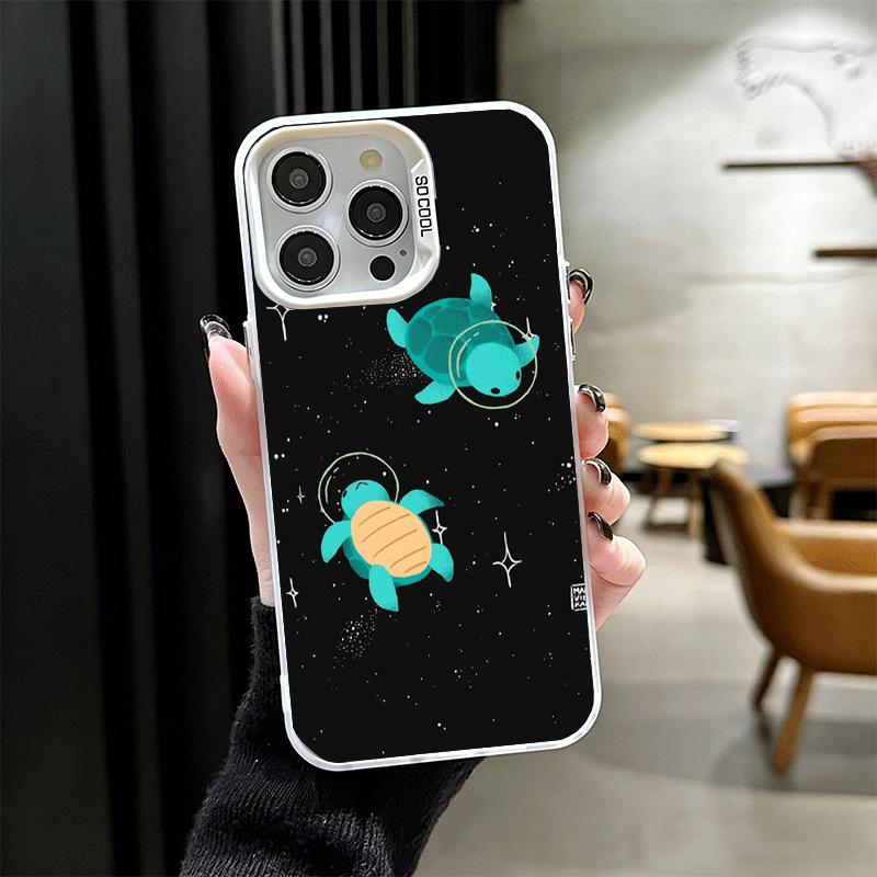 Cartoon Ocean Sea Turtle Shockproof Phone Case for iPhone 17 Air 16 16E 15 Pro Max 14 Plus 13 Mini 12 Back Cover Anti Fall Funda