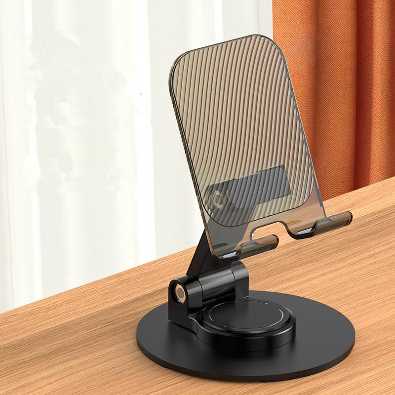 Portable Mobile Phone Holders 360° Angle Adjustable Mobile Phone Pad Stander Foldable Cell Phone Holder for Desk чёрный