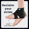 Verbesserte Fußheberorthese zum Gehen mit Schuhen - Doppelte Vorfußstützplatten, verstellbar, stabilisiert die unteren Gliedmaßen bei Fußheber, MS, TBI, 1 Paar
