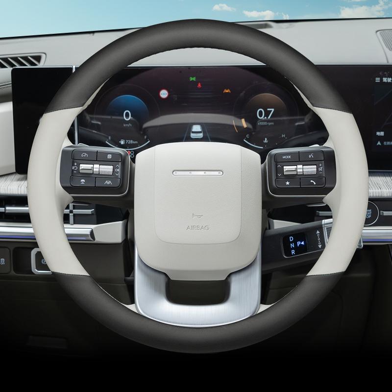 Leder Auto Lenkradabdeckung für Hyundai Santa Fe Mx5 2024 2025 2026 Zubehör
