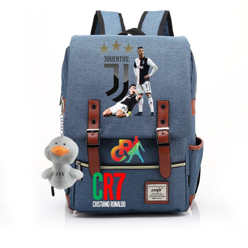 Modischer Anime CR7 Teenager Schüler Schultasche Herren und Damen Freizeit Rucksack