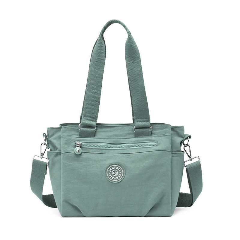 Новая нейлоновая сумка с защитой от брызг большая вместимость женская сумка через плечо модная дорожная сумка повседневный рюкзак-мессенджер светло-зеленый 3190₽