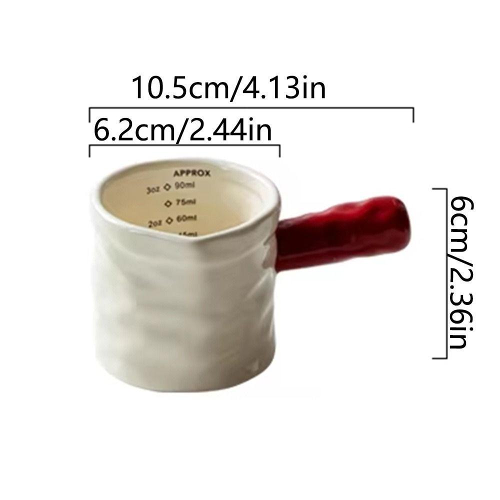 With Handle Ceramic Milk Jug Heat-resistant Coffee Extraction Cup Exquisite Small Milk Jar  Spice