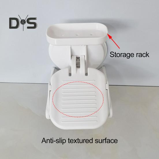 Pedal de banheiro com altura ajustável, design de ventosa sem furadeira, pedal largo antiderrapante, apoio para os pés de chuveiro que economiza espaço