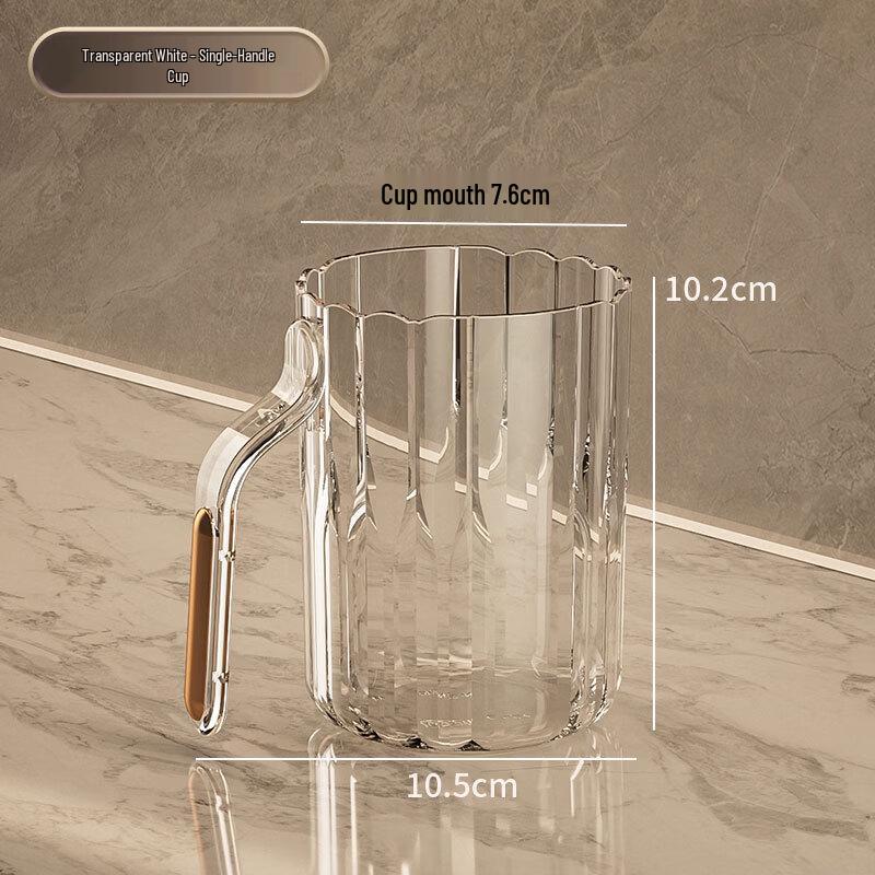 YIXI Transparent Mouthwash Cup with Handle