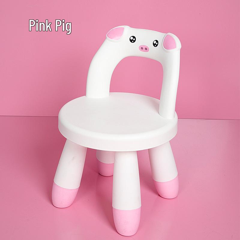 Creative Children's Backrest Low Stool for Reading and Shoe Changing