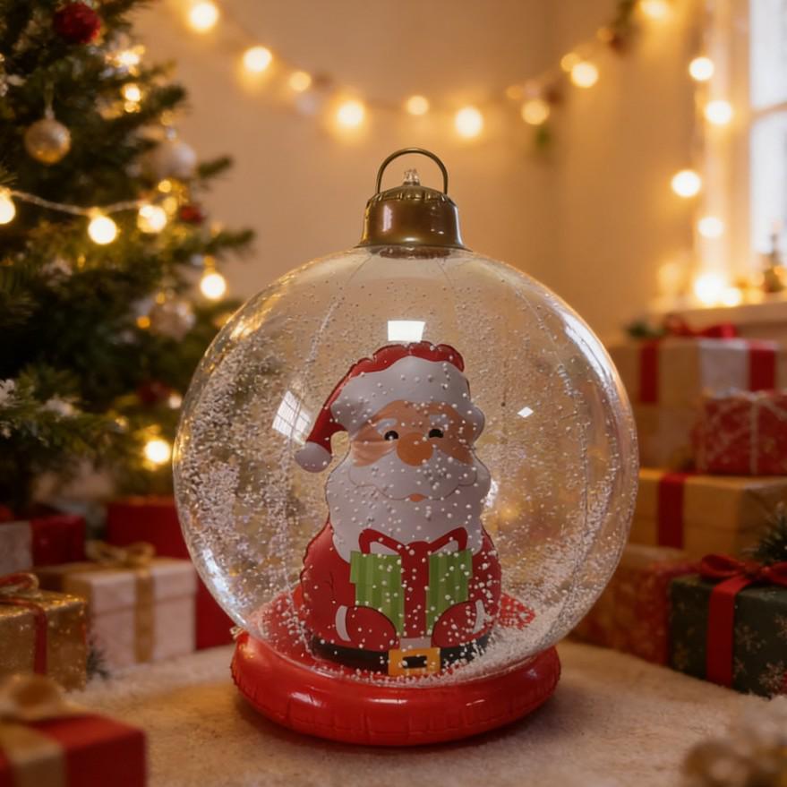 Inflatable Christmas Cartoon PVC Ball for Outdoor Holiday Decor