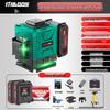 High-Precision 12-Line Outdoor Green Laser Level with Automatic Leveling for Walls and Floors