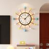 Nordic Cream Style Wall Clock, Dopamine Inspired Silent Wall Clock for Living Room, Modern Round Kitchen Dining Decor