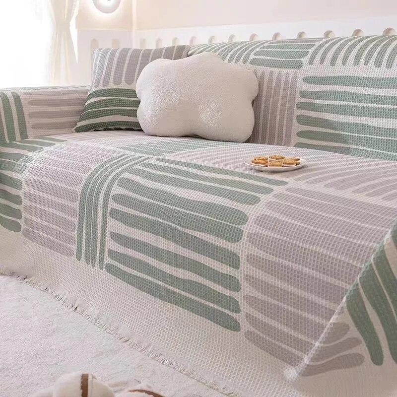 Sofa Cover Blanket for All Seasons All-inclusive Sofa Towel Chenille Cover Living Room Sofa Cover Anti-cat Scratch Sofa Cover