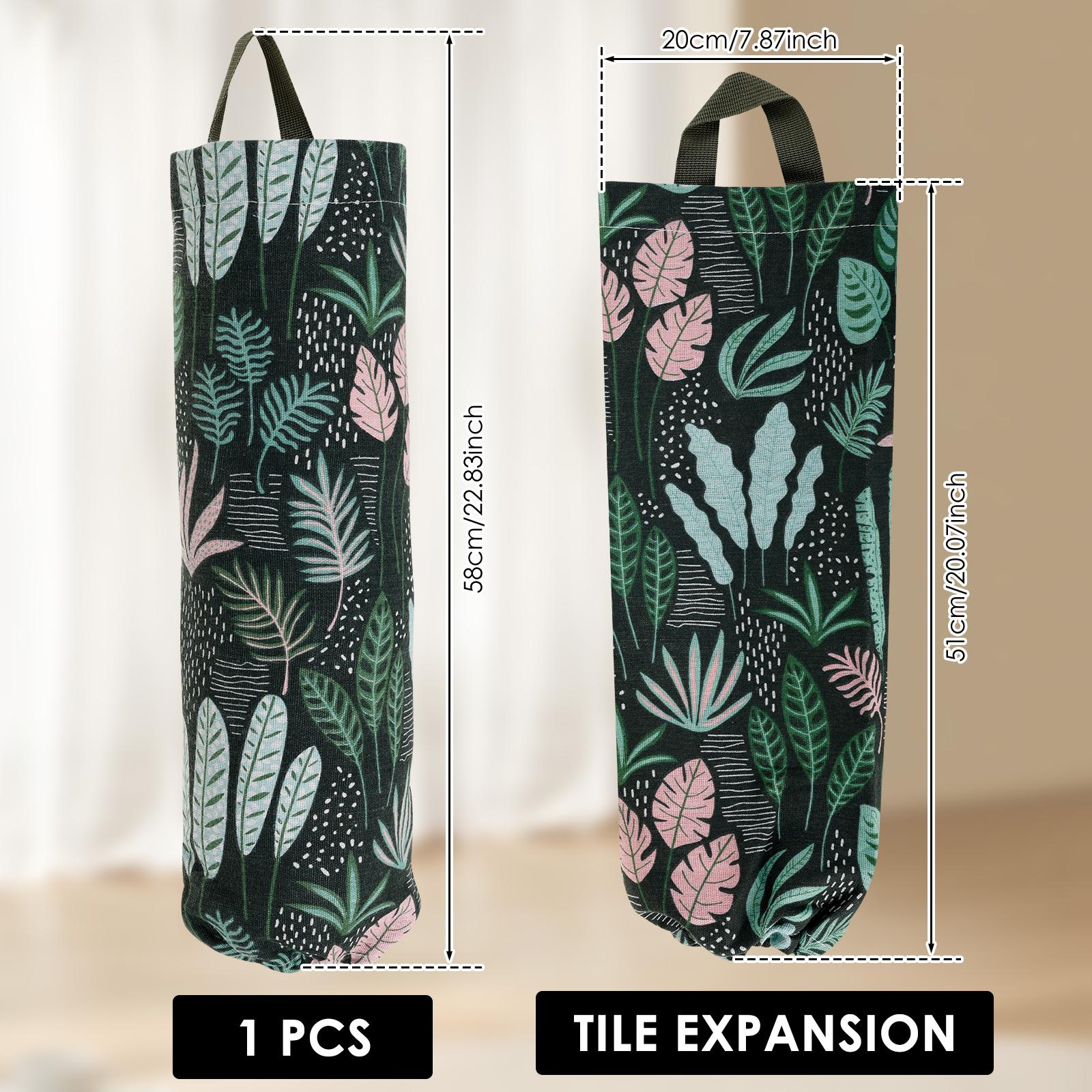 

1/2Pcs Hanging Garbage Bag Storage Bag Kitchen Storage Bag with Top Mounted Hook Plastic Grocery Holder Home Storage Accessories