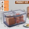 Gifhomfix Bread Box Bread Boxes for Kitchen Counter Airtight, Time Recording Bread Storage Container with Lid, Bread Keeper for Homemade Bread, Toast