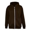 Men Sweatshirt Coat Hooded Long Sleeve Zipper Closure Hoodie Coat with Schoolbag Design Solid