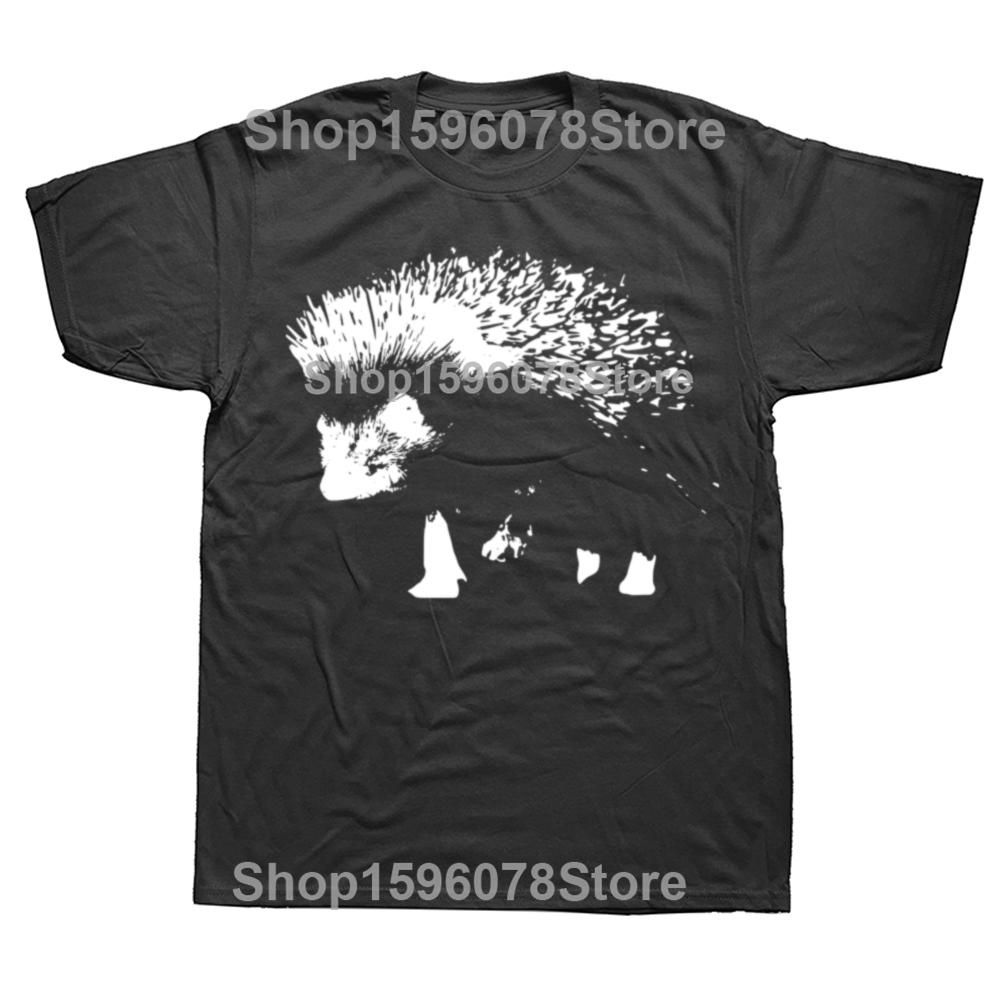 

Hedgehog Printed Tshirt Funny Animal Cool Lover Men Pure Cotton Humor Streetwear Tee Shirt Short Sleeve Unisex Loose Clothing 4XL