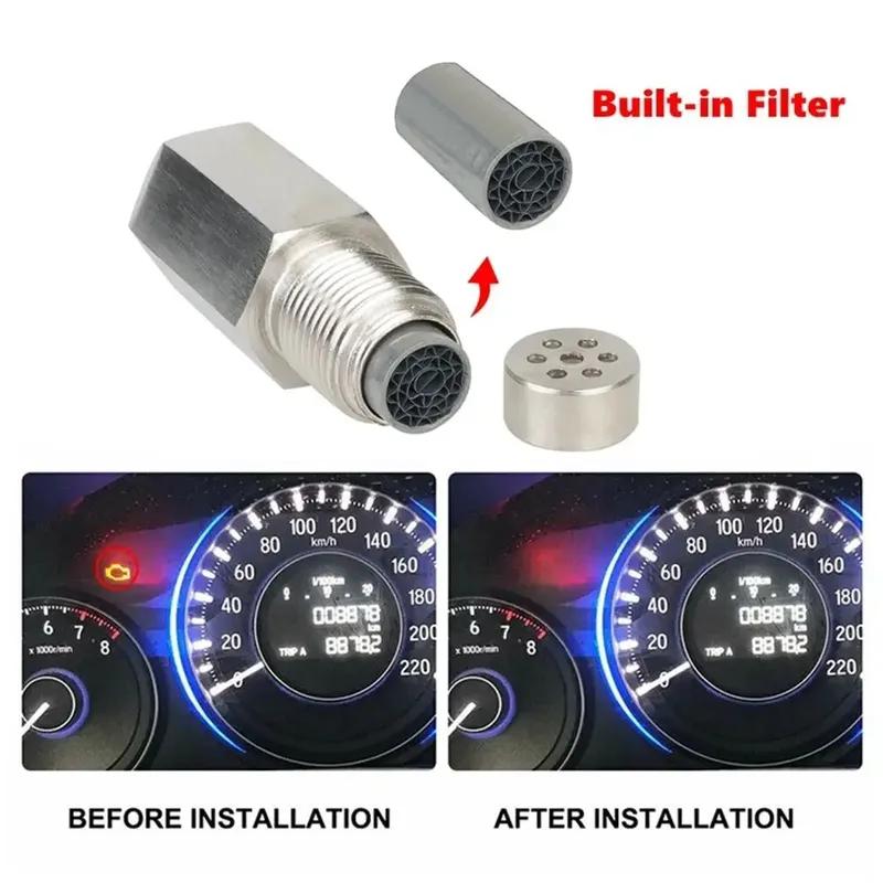 P0420 P0430 Universal O2 Sensor Spacer Adapter M18X1.5 Check Engine Light CEL Mini Catalyst For Fault Code